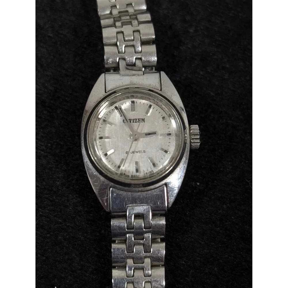 Citizen 6800 Vintage Watch Womens Silver Stainless Steel 21 Jewels‎ Manual